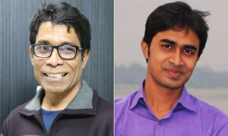 হেলথ রিপোর্টার্স ফোরামের সভাপতি প্রতীক ইজাজ, সম্পাদক মুজাহিদ শুভ