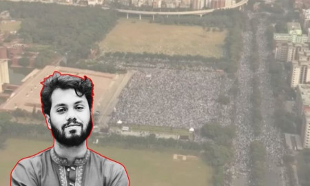 সংসদ প্লাজায় লাখো মানুষের ঢল, হাদির বড় ভাইয়ের ইমামতিতে জানাজা শুরু