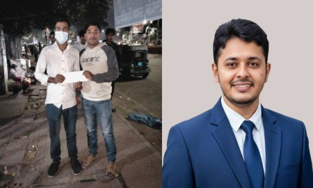 আর্থিকভাবে অসচ্ছল ঢাকা কলেজ শিক্ষার্থীর পাশে দাঁড়ালেন ছাত্রদলের রাজু