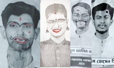 জকসুতে শিবির প্যানেলের ভিপি–জিএসসহ চার প্রার্থীর ছবি বিকৃতি