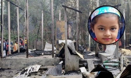 বিএনপি নেতার বসতঘরে আগুন, শিশু আয়েশার মৃত্যুর চার দিন পর মামলা