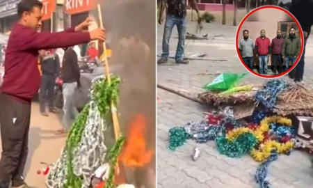 ‘কেন বড়দিন উদযাপন?’— আসামে ‘জয় শ্রীরাম’ স্লোগান দিয়ে স্কুলে ভাঙচুর-অগ্নিসংযোগ