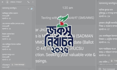 শিক্ষার্থীদের ব্যক্তিগত ফোন নম্বর ছাত্রদল প্যানেলের কাছে ফাঁস, ক্ষুব্ধ শিক্ষার্থীরা