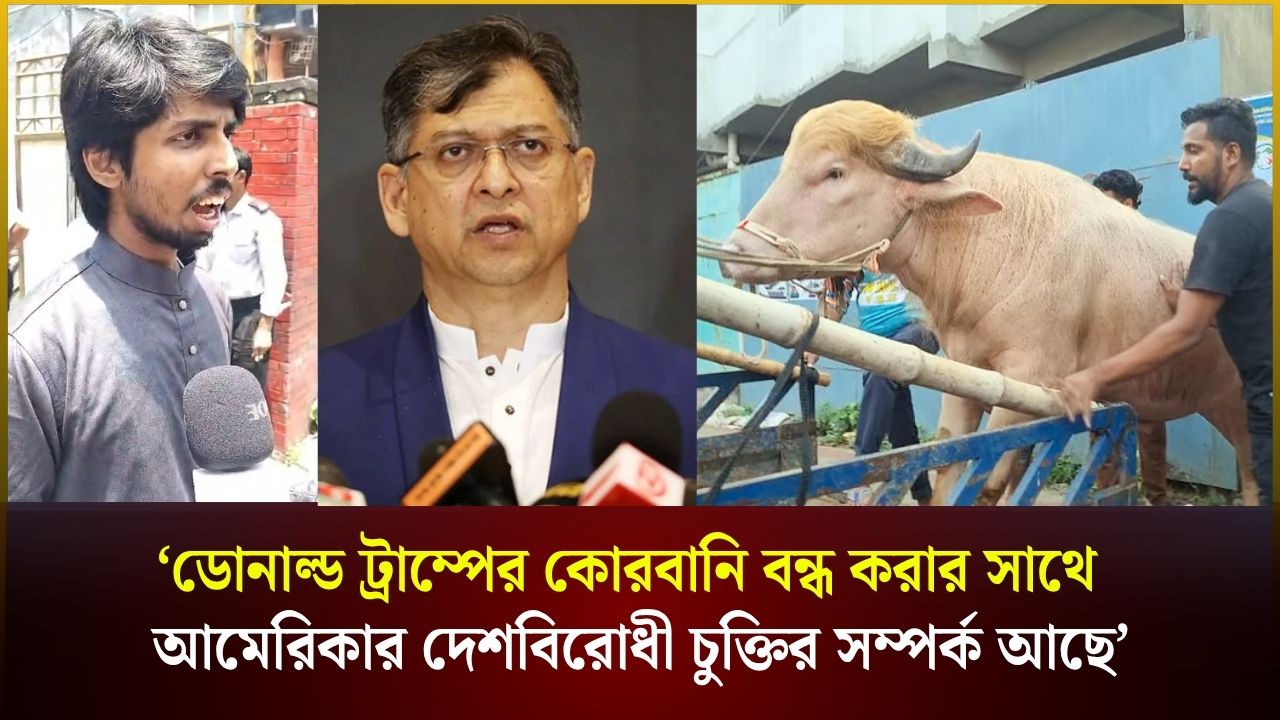 ডোনাল্ড ট্রাম্পের কোরবানি বন্ধ করা নিয়ে যা বললেন মোসাদ্দেক