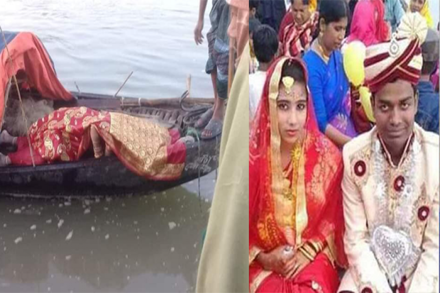 নদীতে বেনারসি পরা লাশ মিলল সেই নববধূর