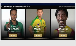 আইসিসি মাস সেরা খেলোয়াড়ের ভোট চলছে, তালিকায় সাকিব