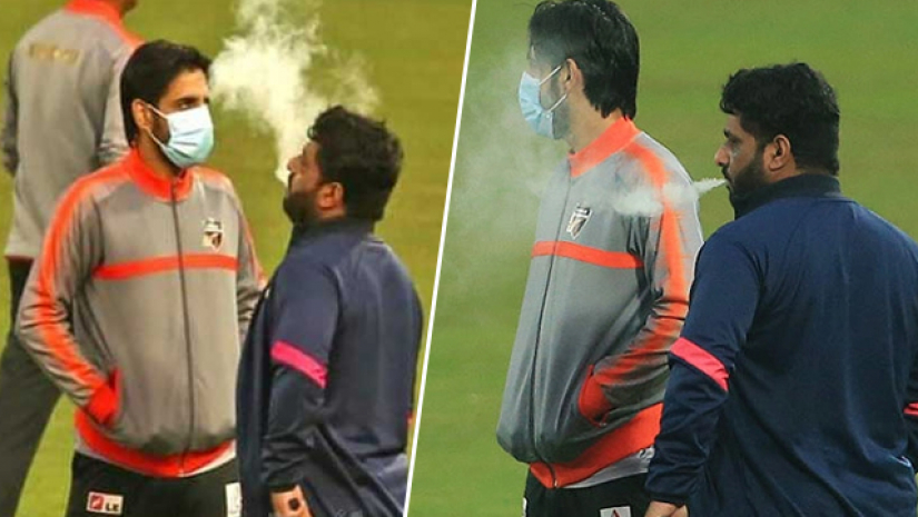 বিপিএল মাঠে ধুমপান করলেন আফগান ক্রিকেটার