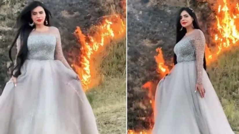 টিকটকে ভাইরাল হতে বনে আগুন দিলেন তরুণী! 