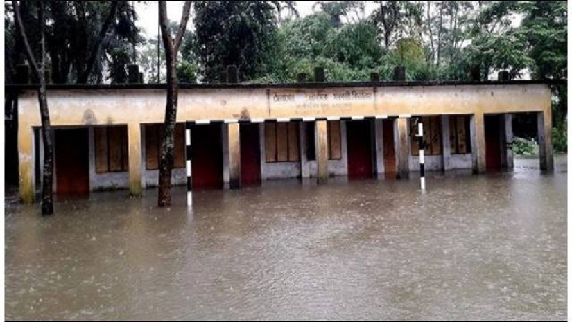 জলমগ্ন প্রাথমিক বিদ্যালয়ে পাঠদান বন্ধ রাখার নির্দেশ
