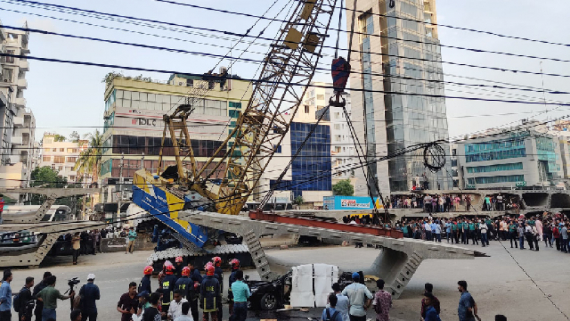 উত্তরায় গার্ডার দুর্ঘটনা: সেদিন ক্রেন চালাচ্ছিলেন হেলপার 