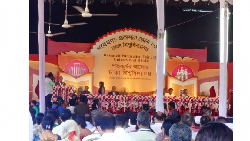 ঢাবিতে শুরু হয়েছে প্রথম গবেষণা-প্রকাশনা মেলা