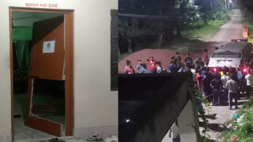 গাঁজা সেবনের ভিডিও বান্ধবীকে দেয়ায় নোবিপ্রবিতে সংঘর্ষ
