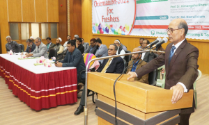 নবীনদের বরণ করল ঢাকা প্রকৌশল বিশ্ববিদ্যালয়