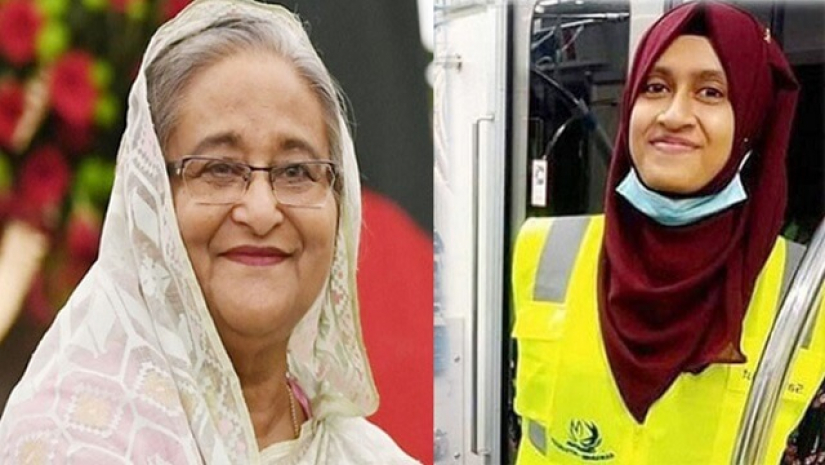 আজ মেট্রোরেলের প্রথম চালক আফিজার যাত্রী প্রধানমন্ত্রী