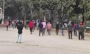 হাবিপ্রবিতে বিকেলে শুরু হওয়া সংঘর্ষ চলল মধ্যরাত পর্যন্ত
