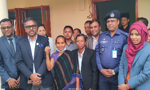 ঘর পেল সাফজয়ী গোলরক্ষক রূপনা চাকমার পরিবার