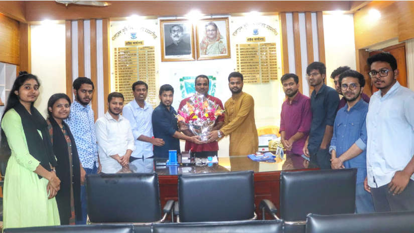 বাকৃবির নবনিযুক্ত প্রক্টরের সাথে বাকৃবিসাসের সৌজন্য সাক্ষাত