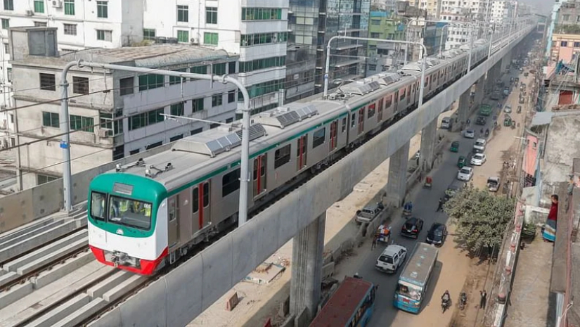 তিন মাসে মেট্রোরেলের আয় ৬ কোটি ২০ লাখ টাকা