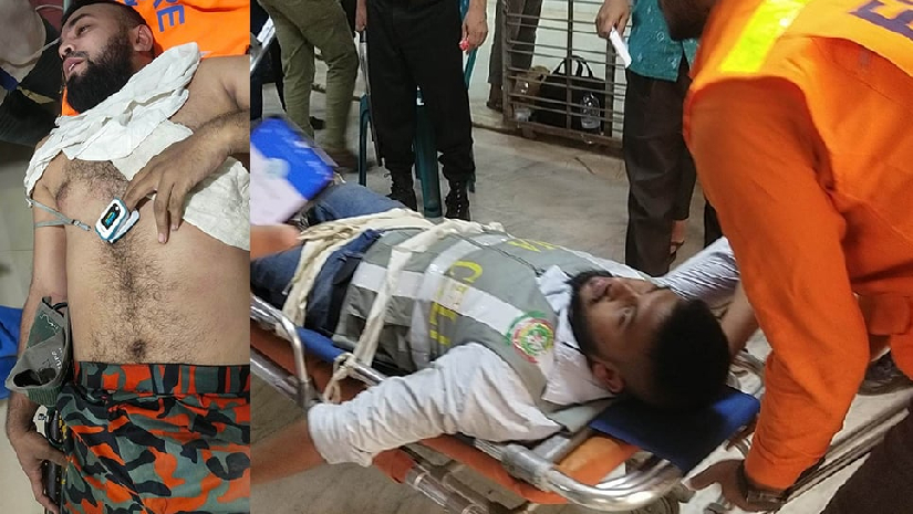 বঙ্গবাজারে আগুন নিয়ন্ত্রণে ফায়ার সার্ভিসের কর্মীসহ আহত ৮