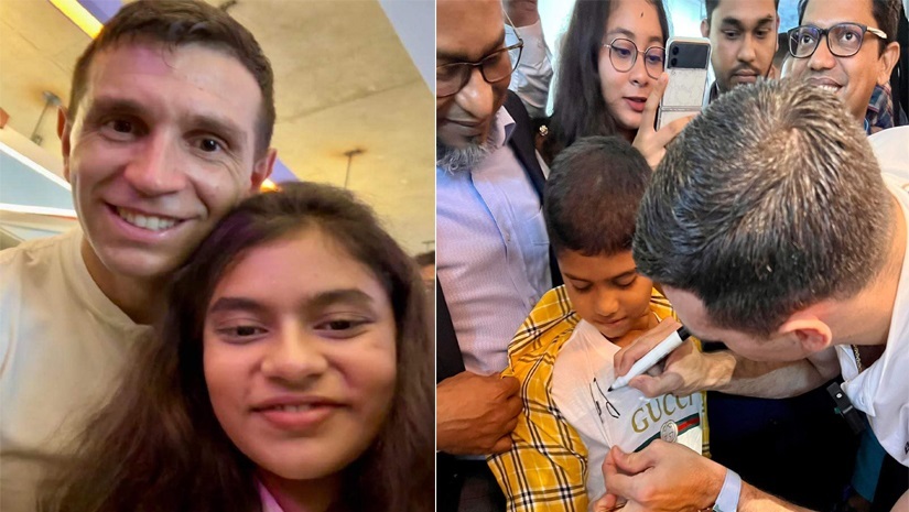 বিশ্বকাপজয়ী মার্টিনেজের সঙ্গে দেখা, দারুণ এক অনুভূতি