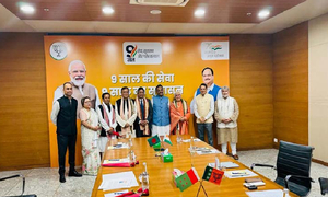 দিল্লিতে বিজেপি নেতাদের সঙ্গে আওয়ামী প্রতিনিধি দলের বৈঠক