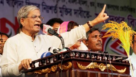 শেখ হাসিনার অধীনে কোনও নির্বাচন হতে দেবো না: মির্জা ফখরুল