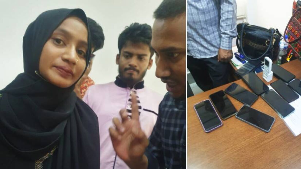 ঢাবিতে ফোন চুরি করতে গিয়ে ধরা নারী, ৯টি ফোন উদ্ধার