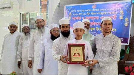 ১০৬ দিনে কোরআন হাফেজ ১৪ বছরের হিমেল