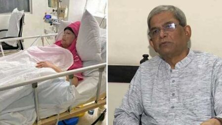 খালেদা জিয়াকে দেখতে এভারকেয়ারে মির্জা ফখরুল