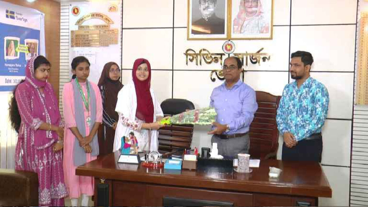 ১ ঘণ্টার সিভিল সার্জন হলেন ভোলা সরকারি কলেজের হুমায়রা