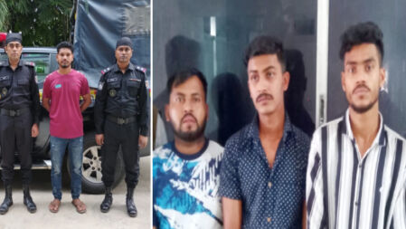 অগ্নিসংযোগ ও নাশকতার অভিযোগে ৪ ছাত্রদল নেতা গ্রেপ্তার 
