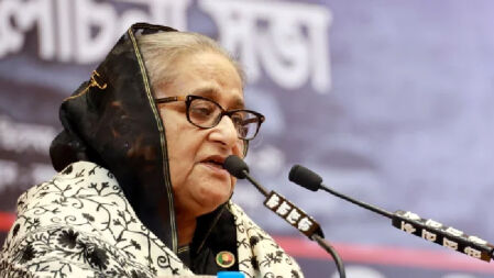 এরা ধ্বংস করতে জানে, সৃষ্টি করতে পারে না: প্রধানমন্ত্রী