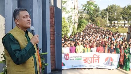 বঙ্গবন্ধুর স্বপ্নের সোনার বাংলা গড়ার লক্ষ্যে প্রধানমন্ত্রী এগিয়ে যাচ্ছেন: সিকৃবি উপাচার্য