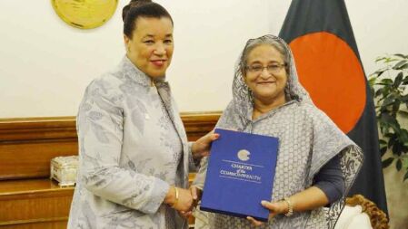 প্রধানমন্ত্রীকে অভিনন্দন জানালেন কমনওয়েলথ মহাসচিব