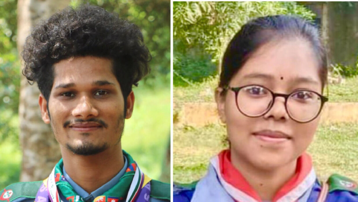 কুবি রোভার স্কাউটসের নেতৃত্বে তোফাজ্জল-নাছরিন