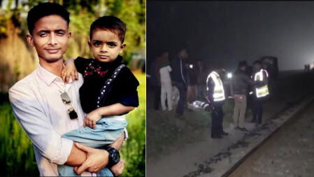 ছেলেকে বাঁচাতে গিয়ে তার সঙ্গে প্রাণ হারালেন বাবাও