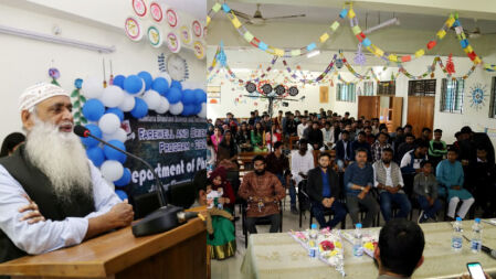 নবীনদের বরণ করে নিলো মাভাবিপ্রবির পদার্থবিজ্ঞান বিভাগ