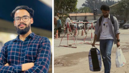 ক্যাম্পাসে হেঁটে হেঁটে খাবার সরবরাহ করেন ইউআইইউয়ের নিলয়, মাসে আয় লাখ টাকা