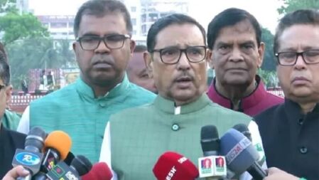 স্বাধীনতা ঘোষণার পাঠক ঘোষক হতে পারে না: ওবায়দুল কাদের