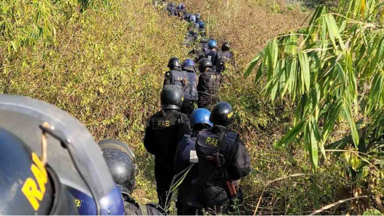 কেএনএফ’র বিরুদ্ধে যৌথ বাহিনীর সাঁড়াশি অভিযান শুরু
