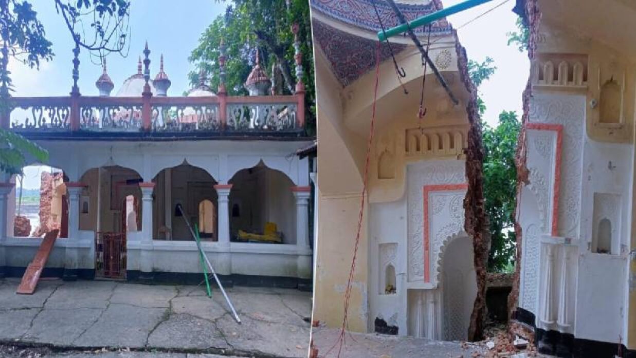 গোলাপগঞ্জে নদী গর্ভে বিলীন পাঁচশো বছরের পুরনো মসজিদ