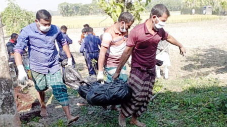 ৫ মাস পর শহীদ ইয়াসিনের লাশ উত্তোলন
