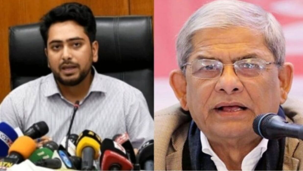 মির্জা ফখরুলের দাবি আরেকটি ১/১১ সরকার গঠনের ইঙ্গিত: নাহিদ