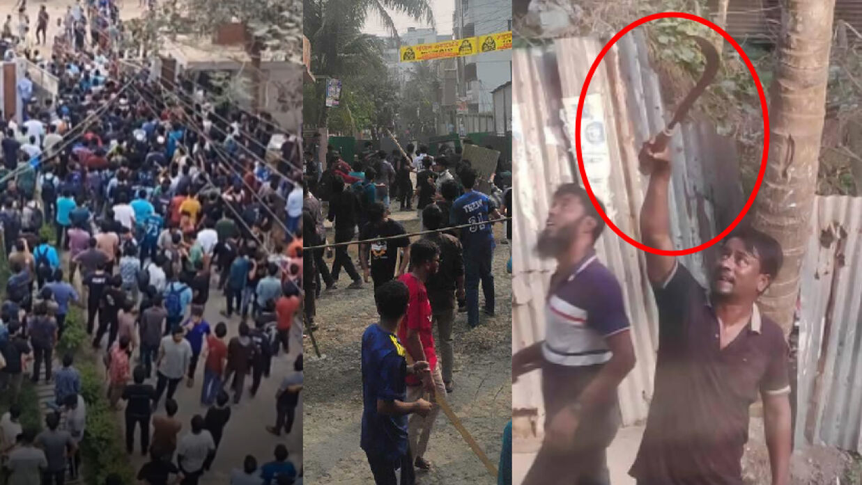 কুয়েটের শিক্ষার্থীদের ওপর ছাত্রদলের সশস্ত্র হামলা: অভিযোগ বৈষম্যবিরোধী ও শিবিরের