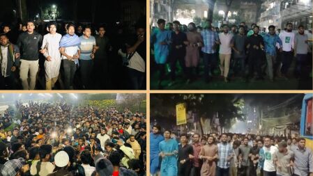 কুয়েটে হামলার প্রতিবাদে ক্যাম্পাসে ক্যাম্পাসে বিক্ষোভ