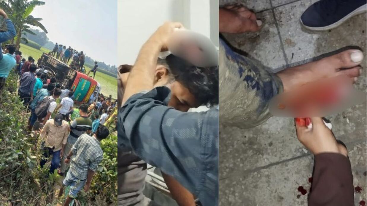 দুর্ঘটনার সময় বাসে ঘুমিয়ে ছিলেন ইবি শিক্ষার্থীরা, হঠাৎ ‘মামা’ ডাক শুনে...