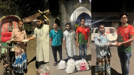 ঢাবি ছাত্রদল নেতা ইমদাদুল হকের উদ্যোগে সেহরি বিতরণ কর্মসূচি
