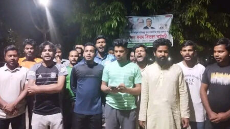 গণজাগরণ মঞ্চের লাকীকে গ্রেপ্তারের দাবিতে গোবিপ্রবিতে বিক্ষোভ