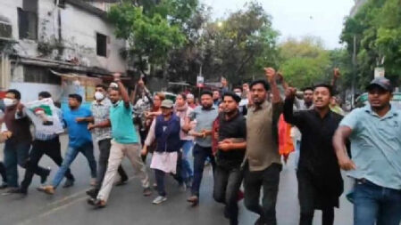 শেখ মুজিবের জন্মদিন উপলক্ষে রাজধানীতে আ.লীগের ঝটিকা মিছিল