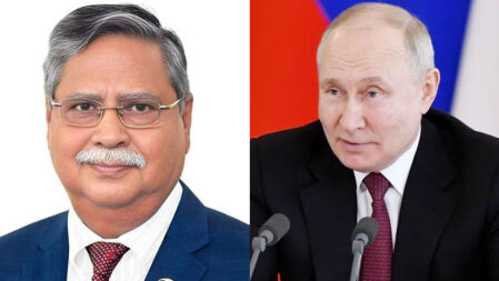 রাষ্ট্রপতিকে স্বাধীনতা দিবসের শুভেচ্ছা জানালেন পুতিন
